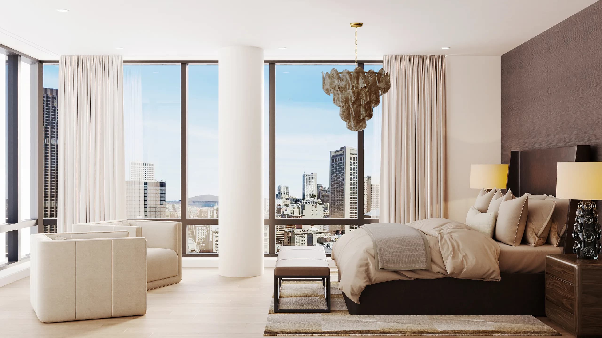 SoMa primary suite — Reverie3D San Francisco condo