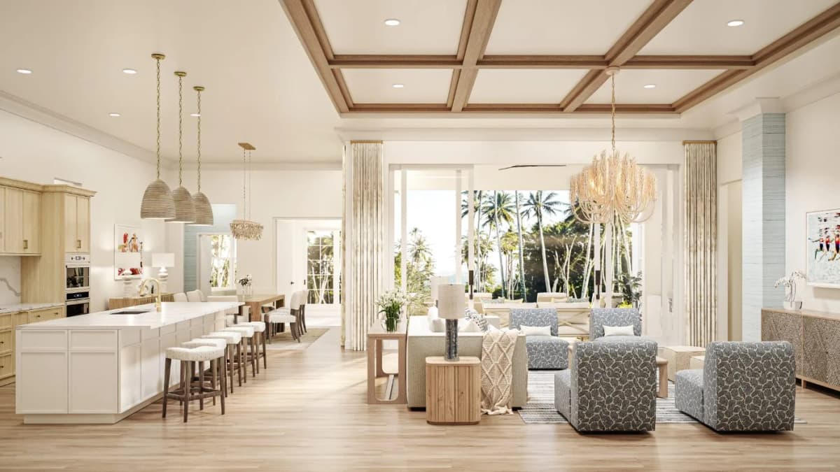 Issa Homes Sarasota model series great room — Reverie3D