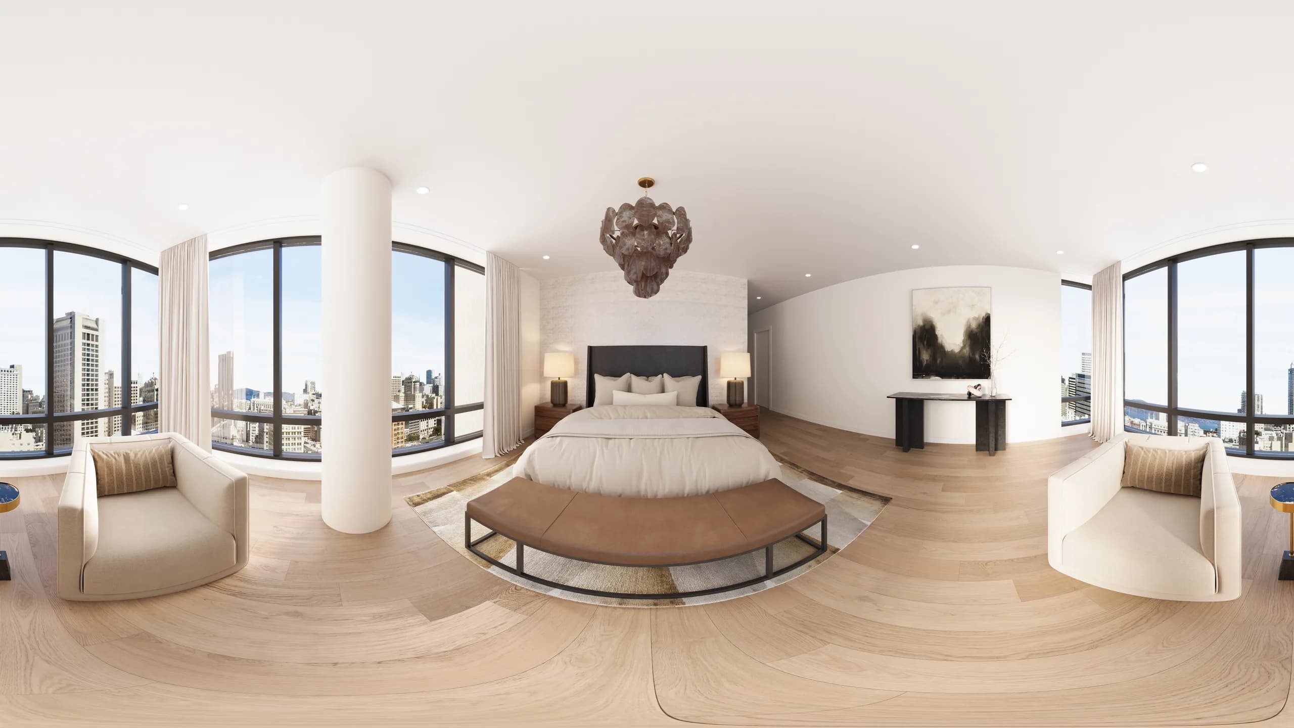 SoMa primary suite — Reverie3D San Francisco condo